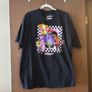 Powerpuff Girls Black Tee Size XXL